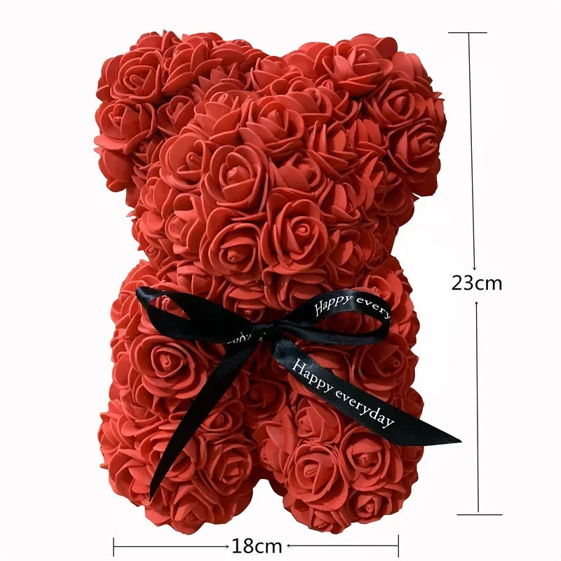 Hermoso Peluche de Rosas Artificiales para Regalo
