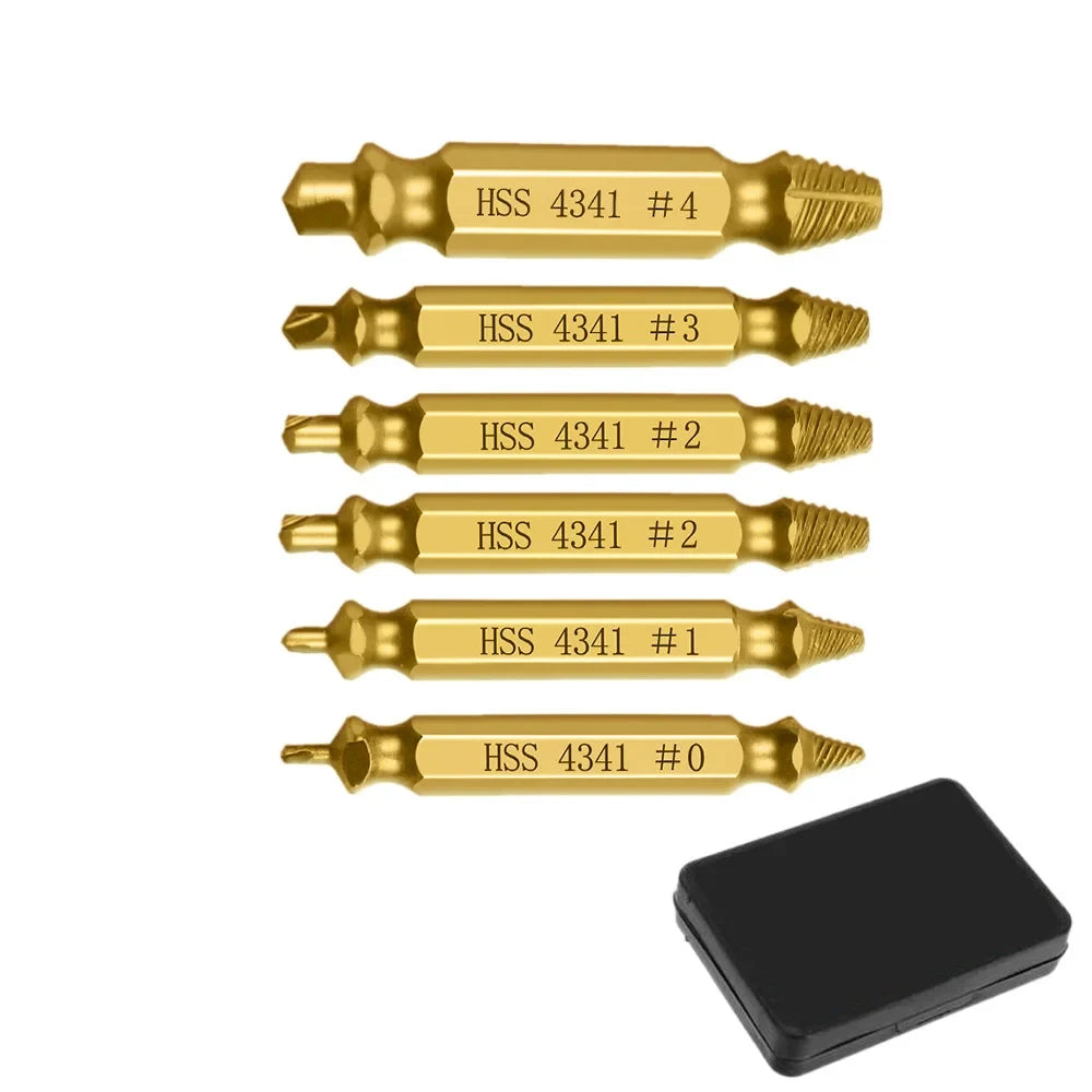 Extractores de tornillos 6 piezas