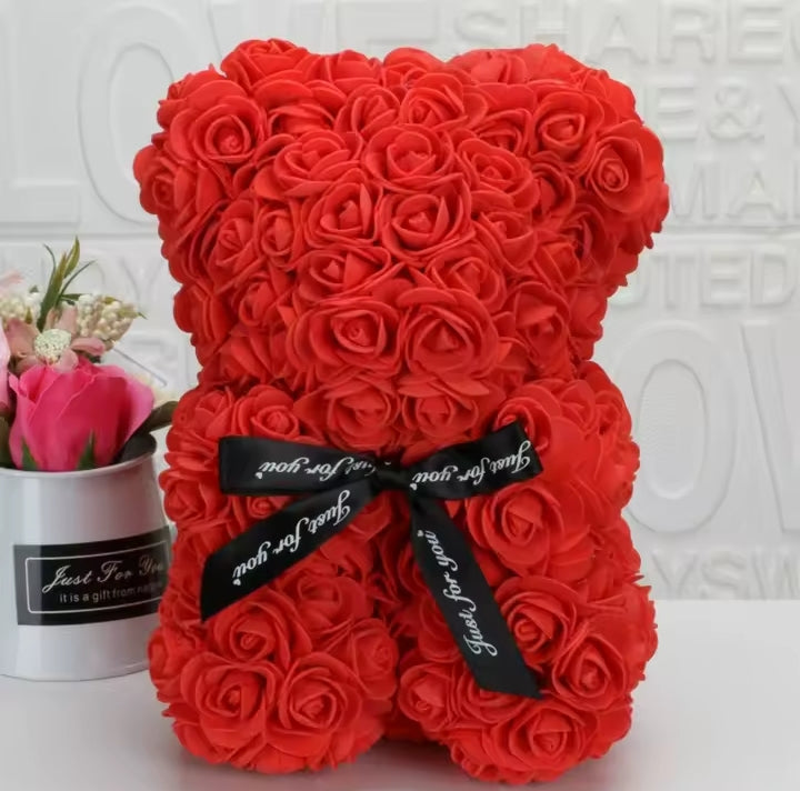 Hermoso Peluche de Rosas Artificiales para Regalo
