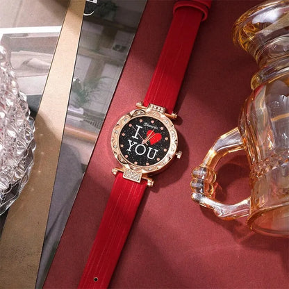 Juego de 5 piezas reloj  para dama, especial día de la Madre.