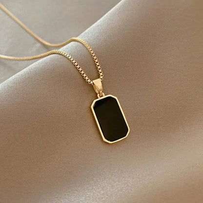 Collar cuadrado de moda para mujer, estilo gargantilla.