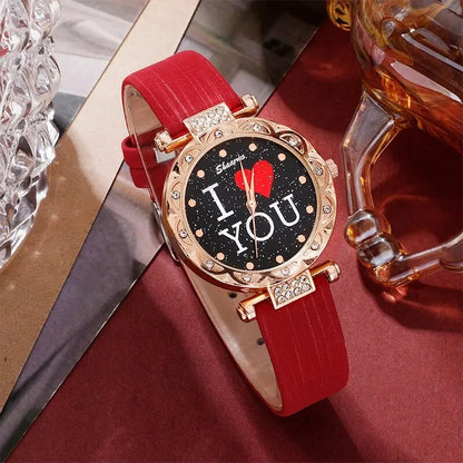 Juego de 5 piezas reloj  para dama, especial día de la Madre.