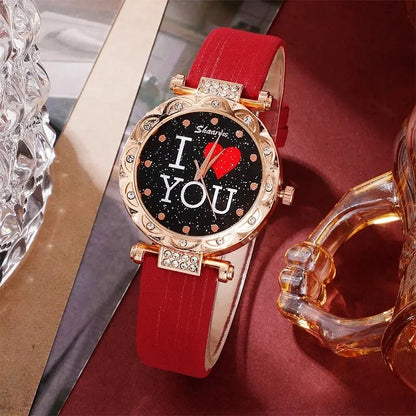 Juego de 5 piezas reloj  para dama, especial día de la Madre.