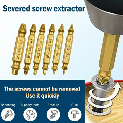 Extractores de tornillos 6 piezas