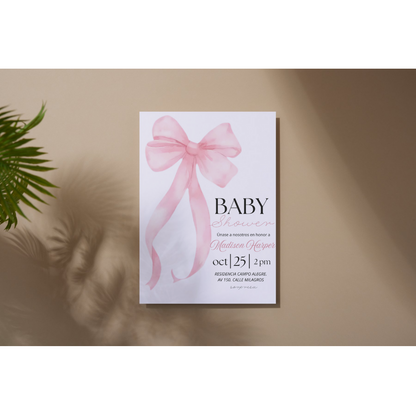 Paquete de Hermosas Plantillas Premium Editable en Canva. Especial Baby Shower Tarjeta de Invitación 💝
