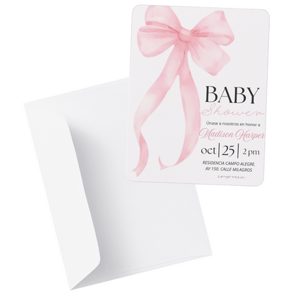 Paquete de Hermosas Plantillas Premium Editable en Canva. Especial Baby Shower Tarjeta de Invitación 💝