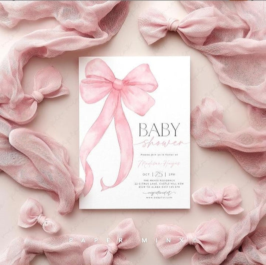 Paquete de Hermosas Plantillas Premium Editable en Canva. Especial Baby Shower Tarjeta de Invitación 💝