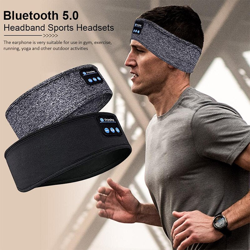 Banda Elástica con Auriculares Integrado conexión Bluetooth